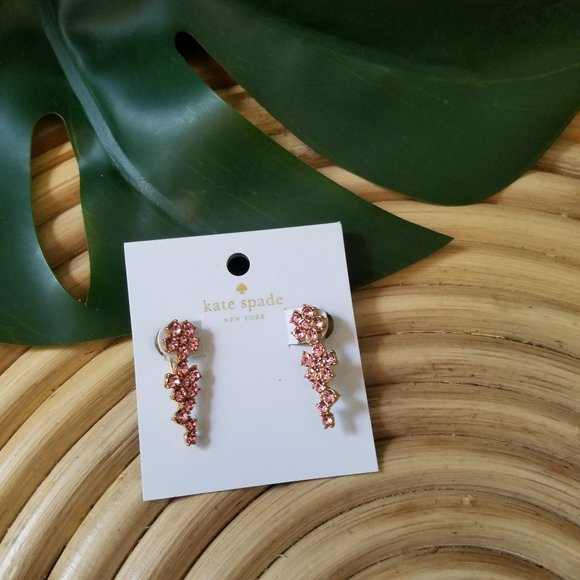 Kate spade light pink floral earrings NWT - Picture 5 of 5